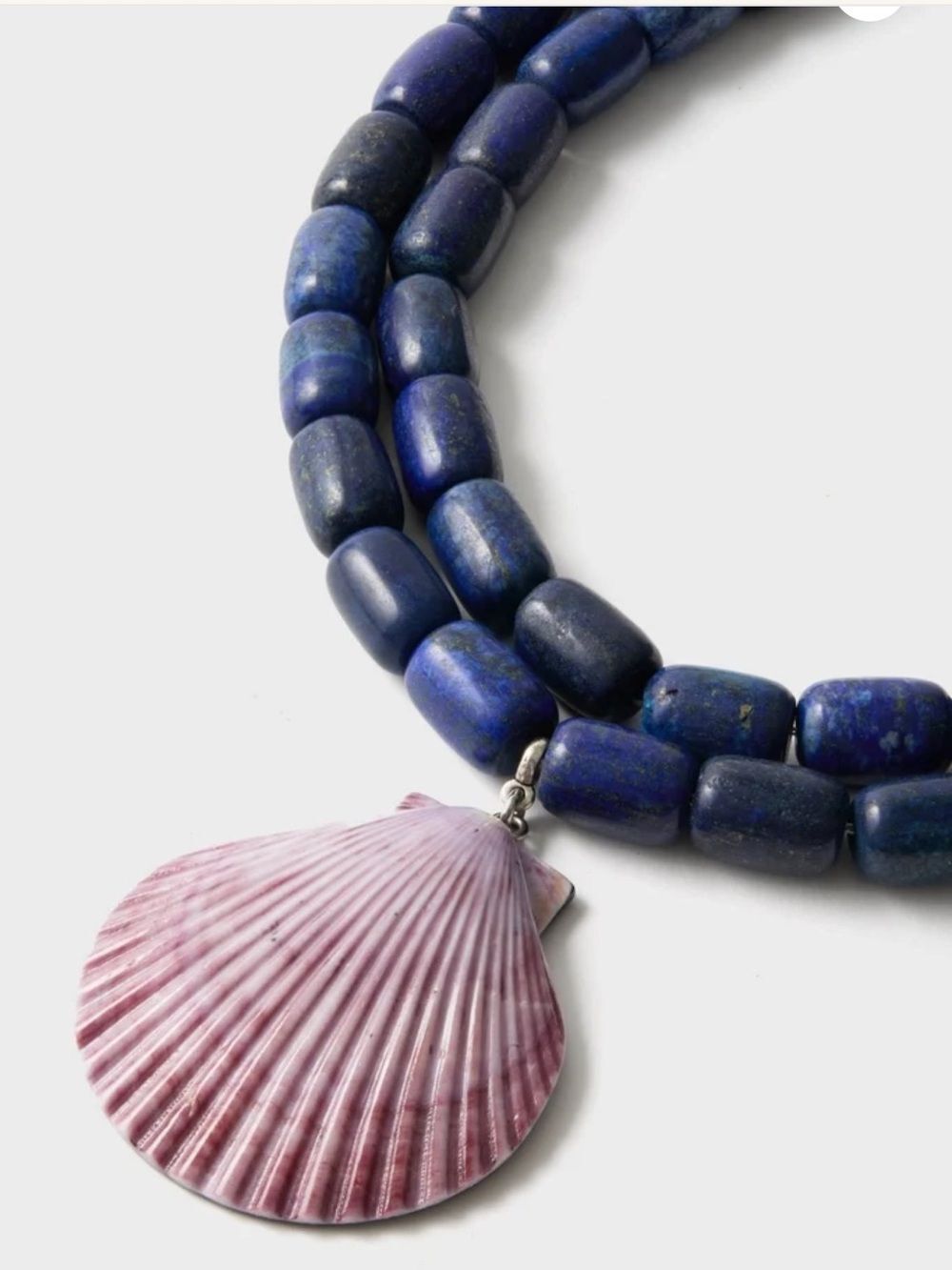 JULIETTA Luma Statement Necklace in Navy & Lilac - Stunning - NEW $375!! - Picture 6 of 7